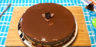 Cheesecake cu Cremă de Ciocolată Cheesecake cu Cremă de Ciocolată